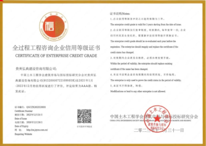喜報(bào)！弘典咨詢(xún)榮獲首批全過(guò)程工程咨詢(xún)企業(yè)AAA級(jí)信用單位稱(chēng)號(hào)